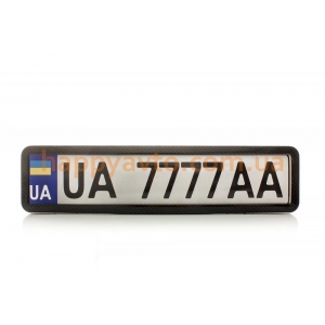 Рамка номерного знака CarLife NH410 карбоновая
